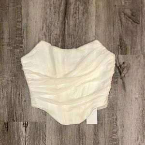 NWT White Corset Top